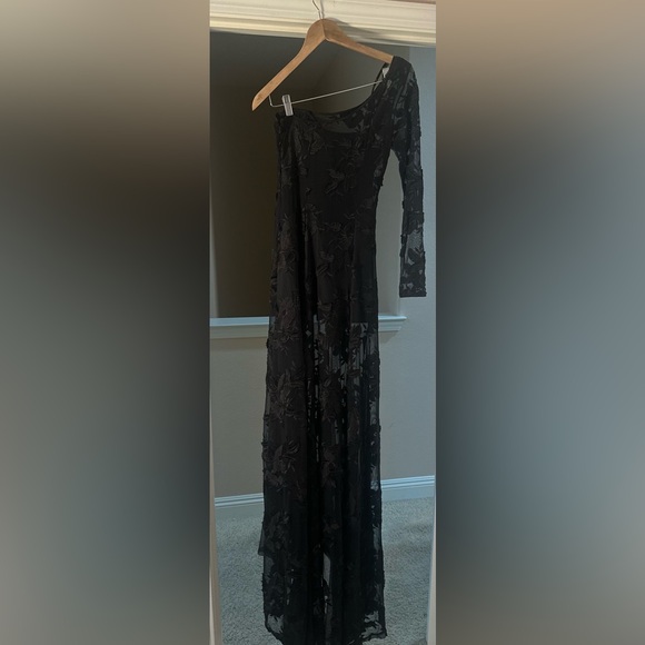 Women’s MARCIANO Los Angeles Elegant Black Lace Embroidered Flowers Whimsigoth S - Picture 6 of 12